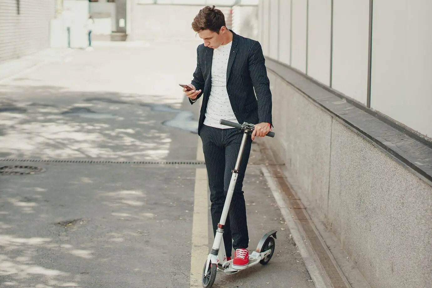 Stadt, Sneaker, Menschen, Zukunft, Mann